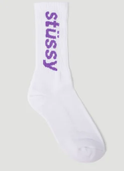 Helvetica Long Socks