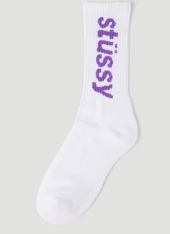 Helvetica Long Socks