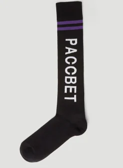 High Logo Intarsia Socks