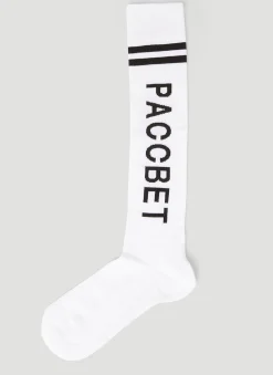 High Logo Intarsia Socks