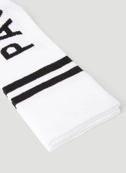High Logo Intarsia Socks