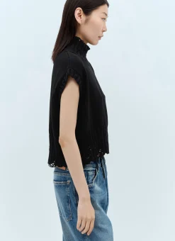 High Neck Cropped Sweater