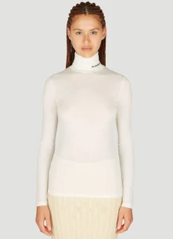 High Neck Long Sleeve Knit Top