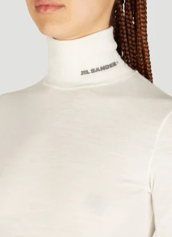 High Neck Long Sleeve Knit Top