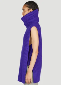 High Neck Sleeveless Sweater