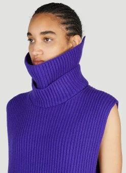 High Neck Sleeveless Sweater