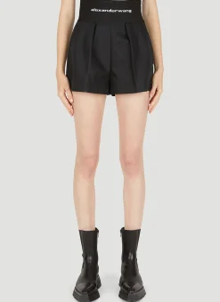 High Waist Pleated Shorts