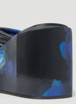 Holographic Platform Sandals