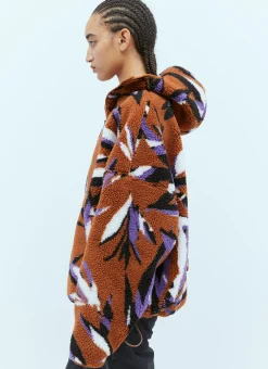 Hooded Jacquard Fleece Jacket