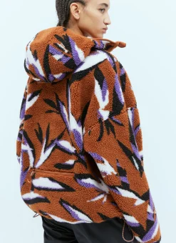 Hooded Jacquard Fleece Jacket