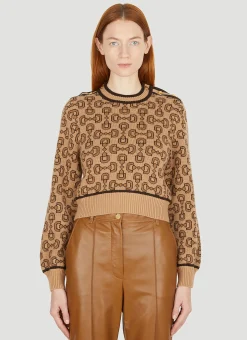 Horsebit Jacquard Sweater