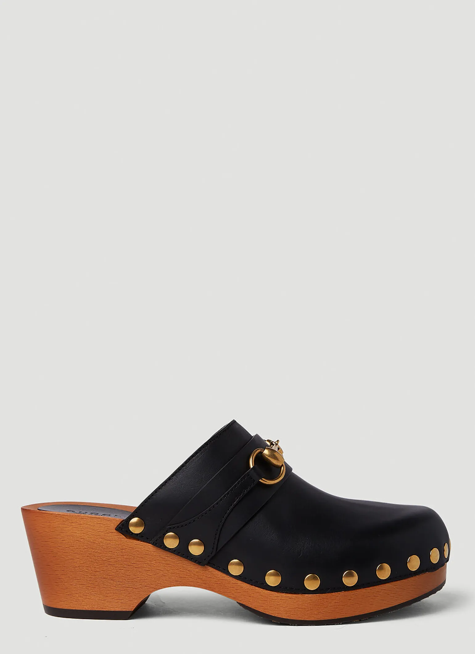 Horsebit Leather Clogs