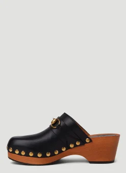 Horsebit Leather Clogs