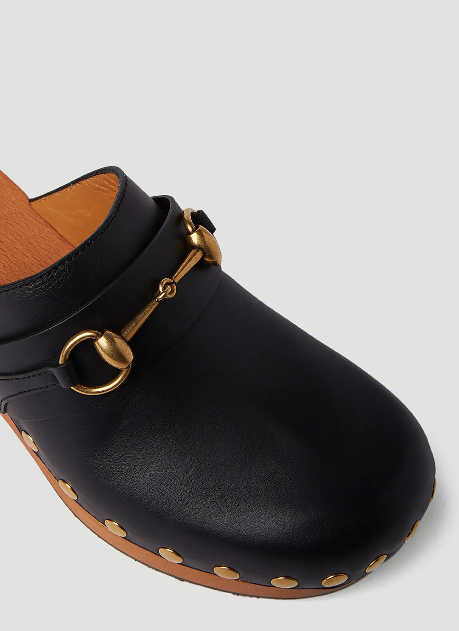 Horsebit Leather Clogs