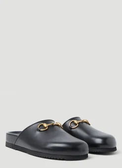 Horsebit Leather Slipper Shoes