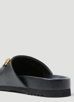 Horsebit Leather Slipper Shoes