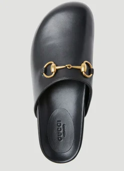 Horsebit Leather Slipper Shoes