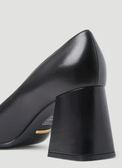 Horsebit Mid-Heel Pumps