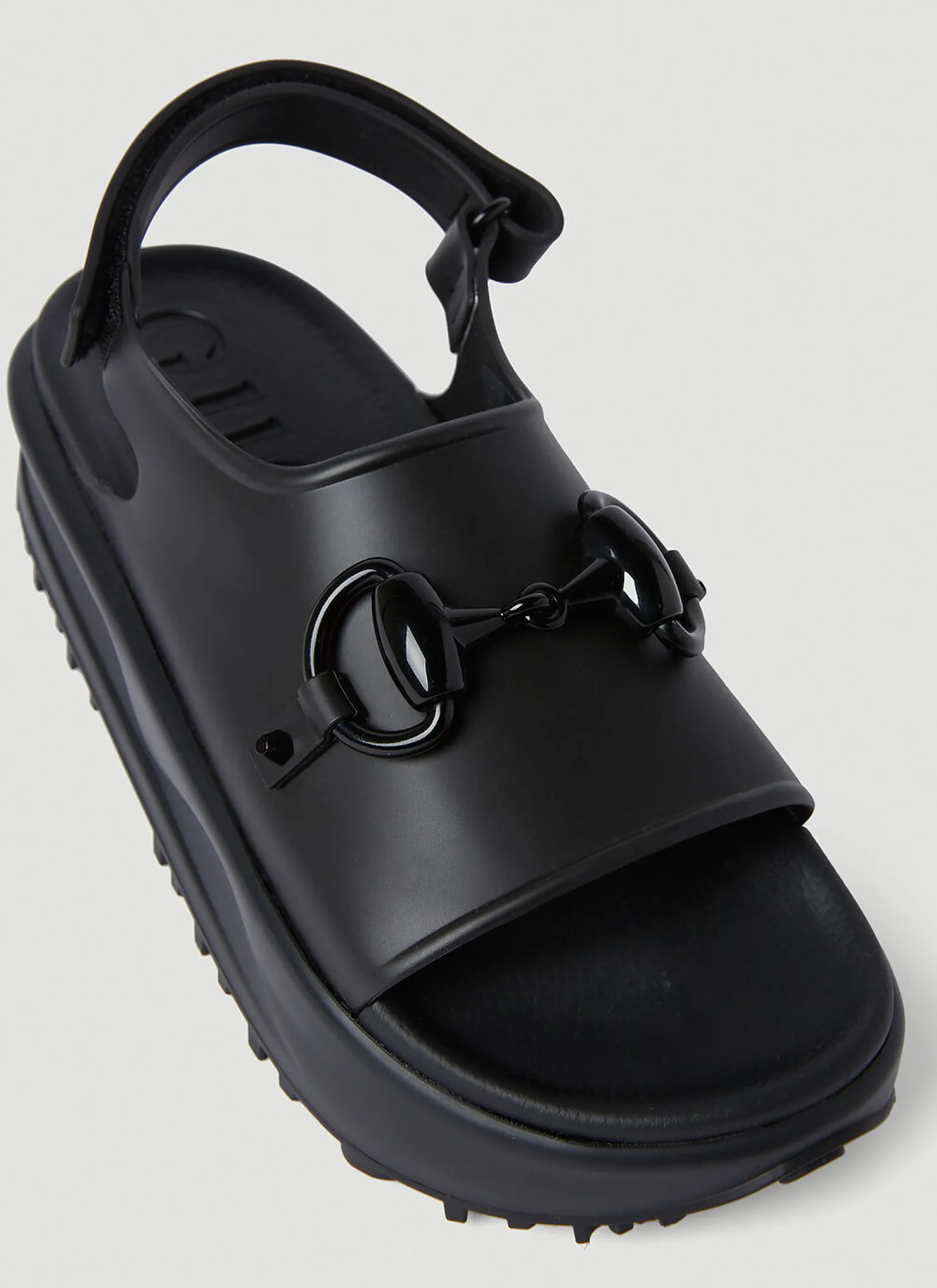 Horsebit Plaque Sandals