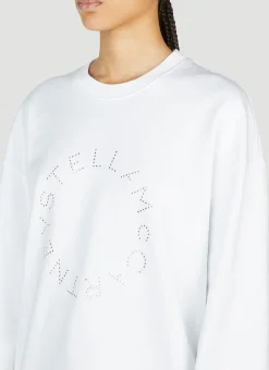 Hotfix Rhinestone Logo Sweatshirt