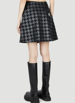 Houndstooth Mini Skirt