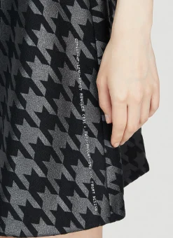 Houndstooth Mini Skirt