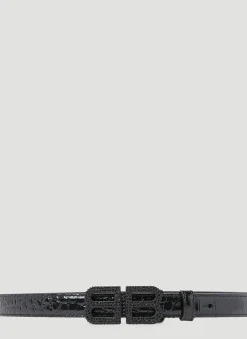 Hourglass Logo Buckle Belt