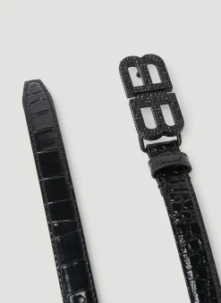 Hourglass Logo Buckle Belt