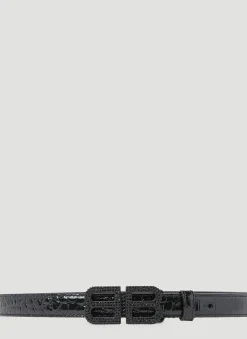 Hourglass Logo Buckle Belt