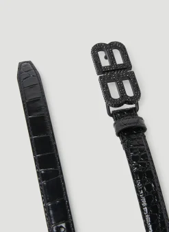 Hourglass Logo Buckle Belt