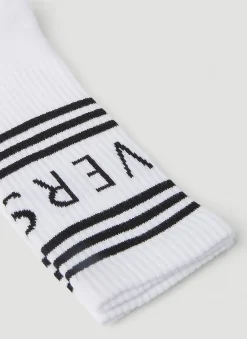 Intarsia Logo Socks