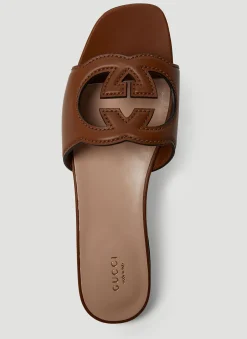 Interlocking G Cut-Out Sandals