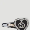 Interlocking G Heart Hair Clip