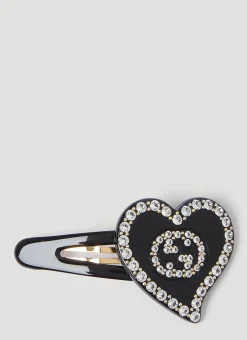 Interlocking G Heart Hair Clip