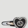Interlocking G Heart Hair Clip