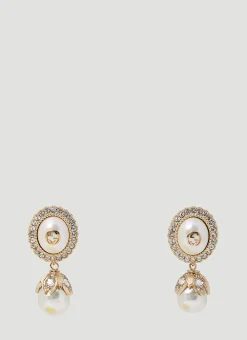 Interlocking G Pearl Earrings