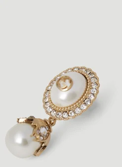 Interlocking G Pearl Earrings