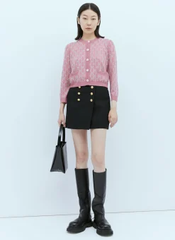 Interlocking Gg Crystal Knit Cardigan