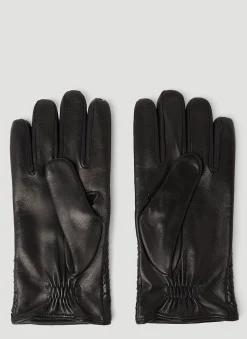 Intrecciato Leather Gloves