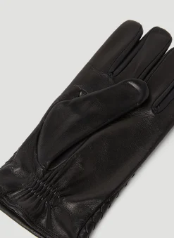 Intrecciato Leather Gloves