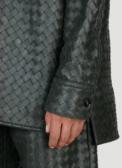 Intrecciato Leather Shirt