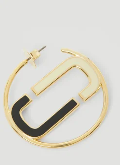 J Marc Colourblock Hoop Earrings