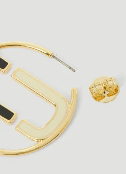 J Marc Colourblock Hoop Earrings