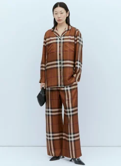 Jackie Check Pyjama Shirt