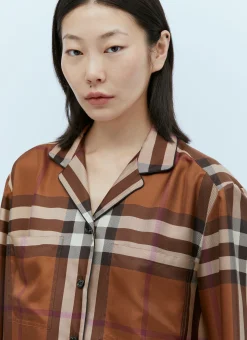 Jackie Check Pyjama Shirt