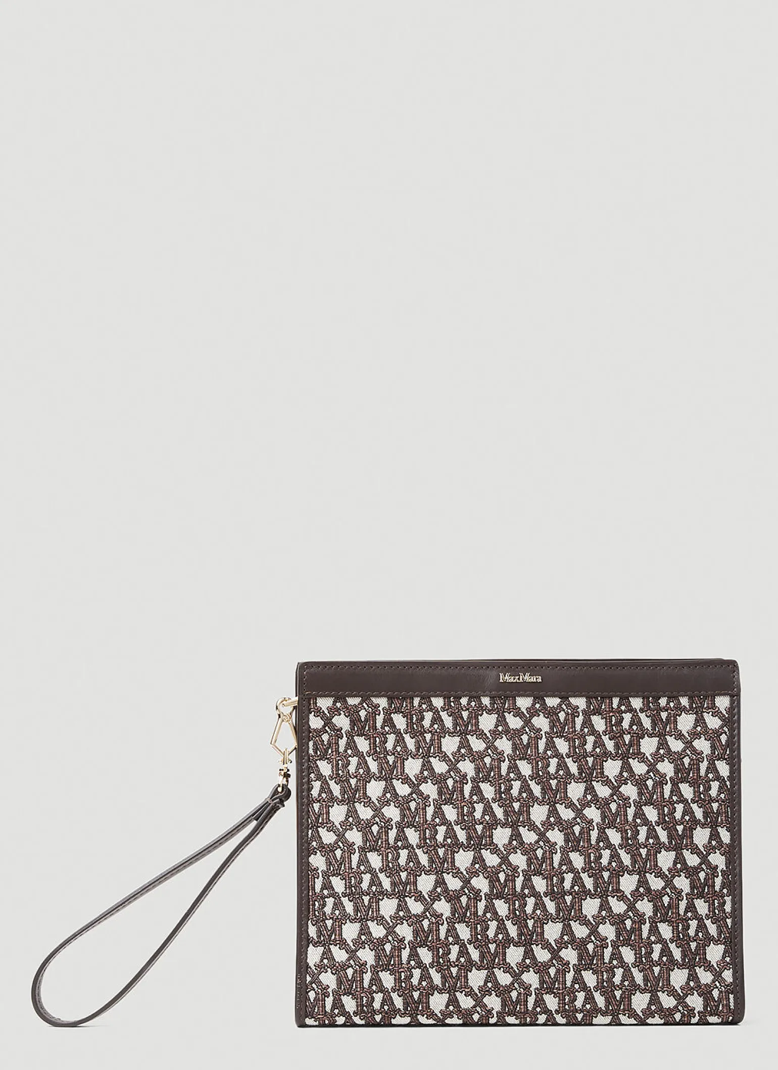 Jacquard Logo Clutch