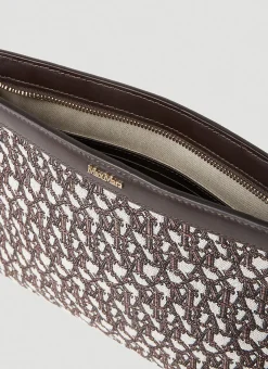 Jacquard Logo Clutch