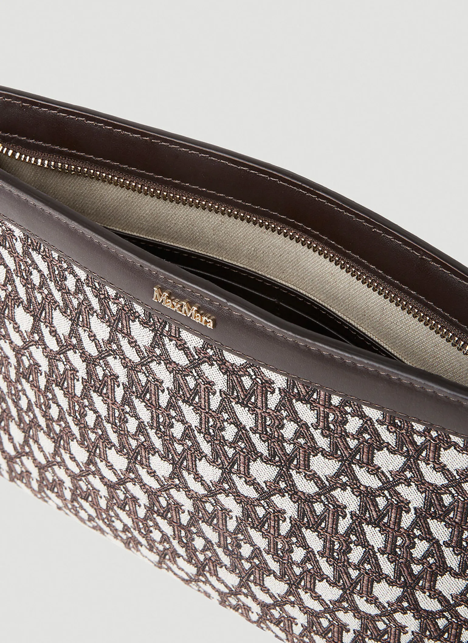 Jacquard Logo Clutch