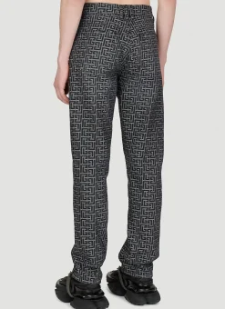 Jacquard Monogram Denim Jeans