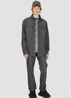 Jacquard Monogram Denim Shirt
